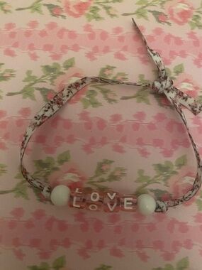 Tie bracelet from LoveShackFancy ribbon